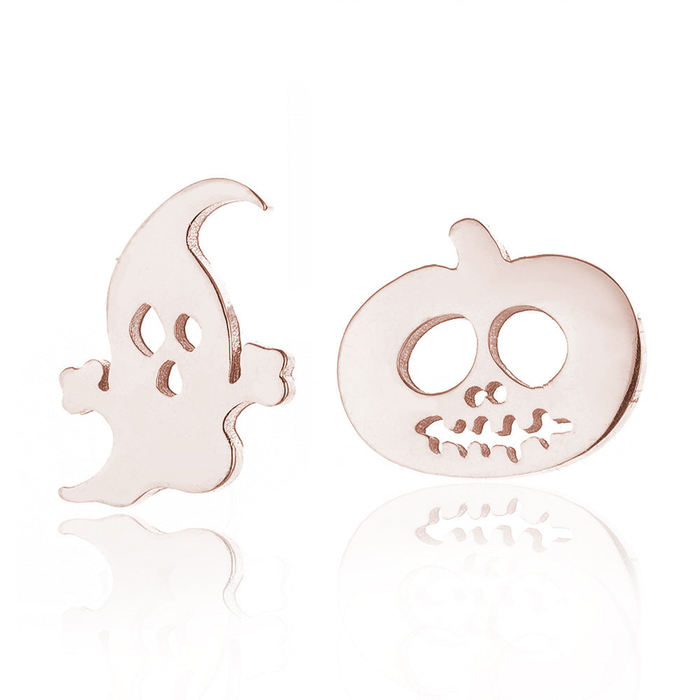 Christmas deer earrings, European and American small animal ghost pumpkin snowflake earrings wholesale