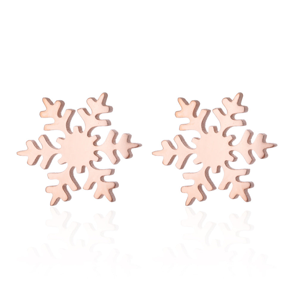 Christmas deer earrings, European and American small animal ghost pumpkin snowflake earrings wholesale