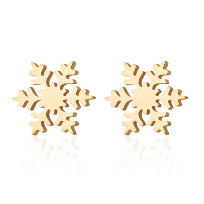 Christmas deer earrings, European and American small animal ghost pumpkin snowflake earrings wholesale