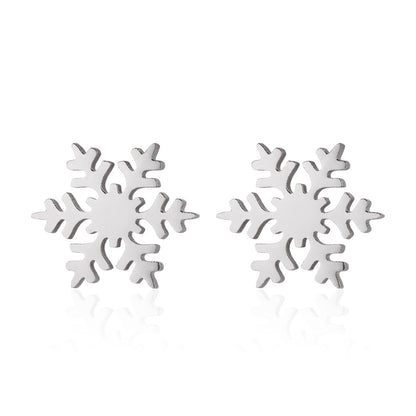 Christmas deer earrings, European and American small animal ghost pumpkin snowflake earrings wholesale