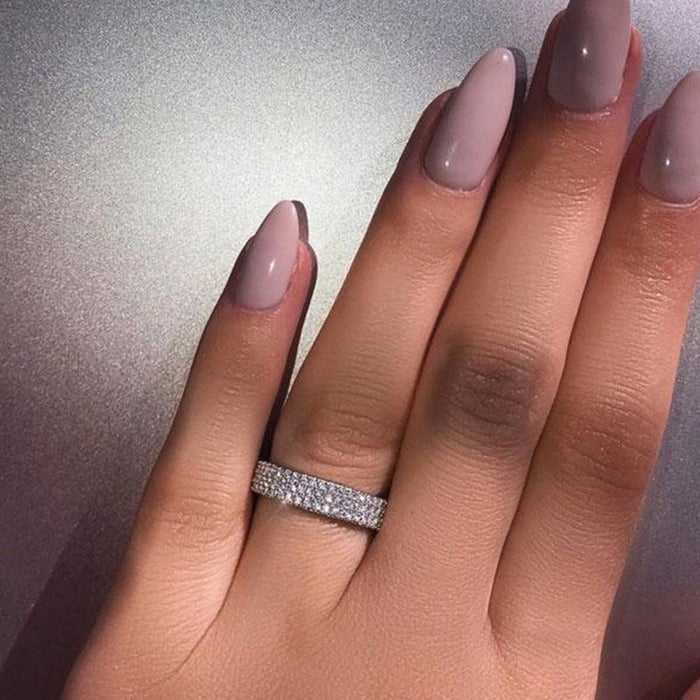 Full diamond index finger ring simple forest style women's ring