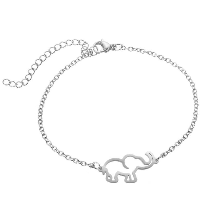 Hollow elephant bracelet, Korean version of simple forest elephant animal jewelry wholesale