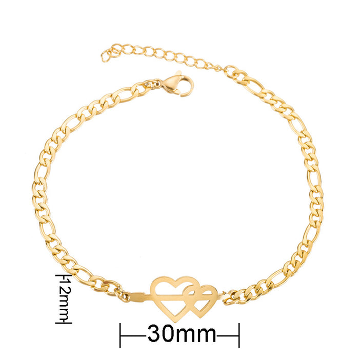 Butterfly Christmas bracelet, ladies stainless steel snowflake elephant love jewelry wholesale