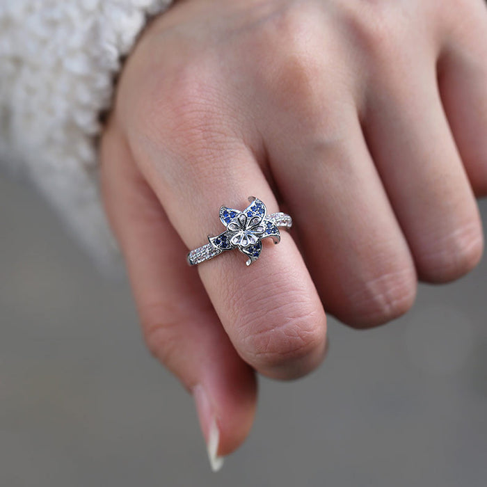 Sexy Mandala Flower Ring Korean Dongdaemun Jewelry