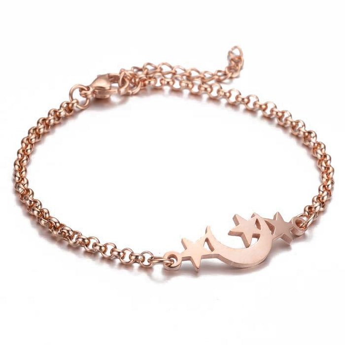 Butterfly Christmas bracelet, ladies stainless steel snowflake elephant love jewelry wholesale