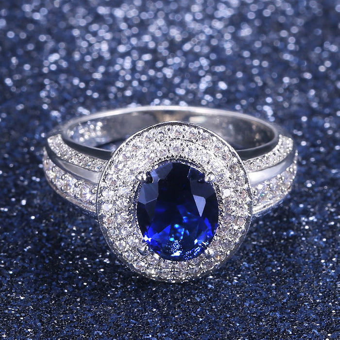 Classic Four-Prong Sapphire Goddess Ring