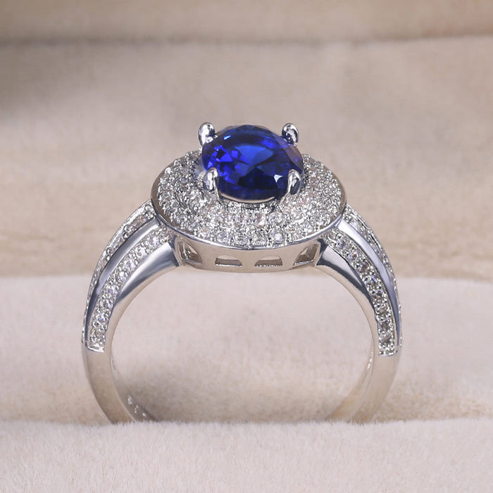 Classic Four-Prong Sapphire Goddess Ring