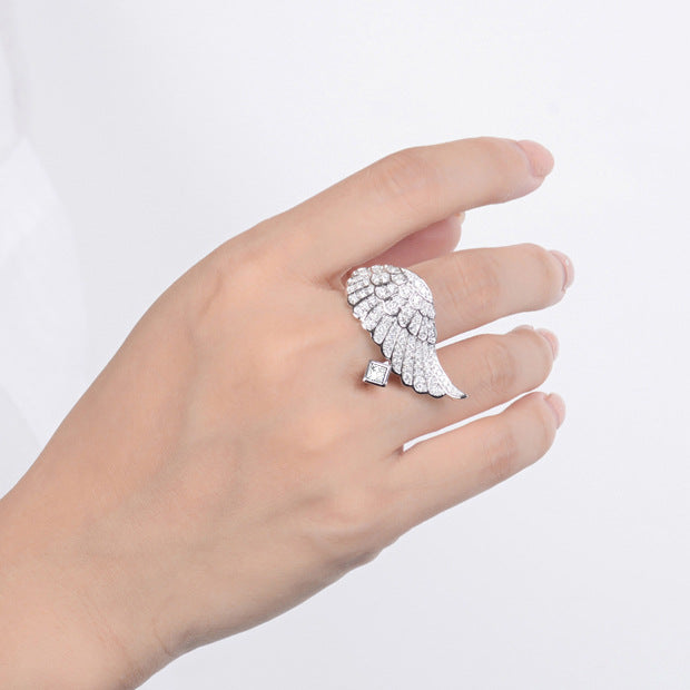 Angel Wings Ring Women's Creative Internet Celebrity Jewelry