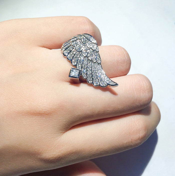 Angel Wings Ring Women's Creative Internet Celebrity Jewelry