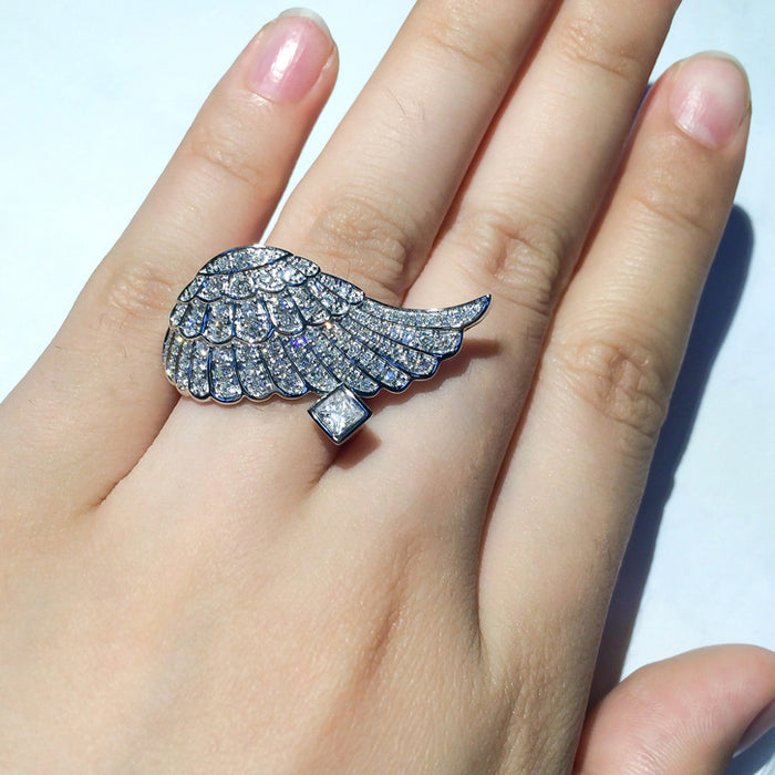 Angel Wings Ring Women's Creative Internet Celebrity Jewelry