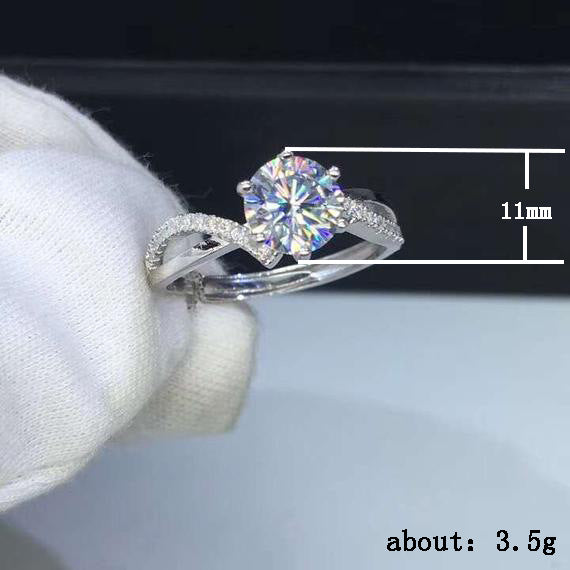 Zircon engagement ring