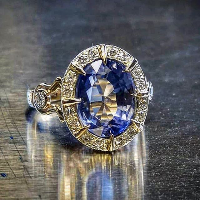 Anillo de circonita azul aguamarina de moda para mujer, joyería para fiesta de graduación