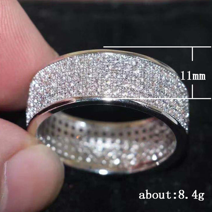 Classic Round Zirconia Two-Tone Wedding Ring
