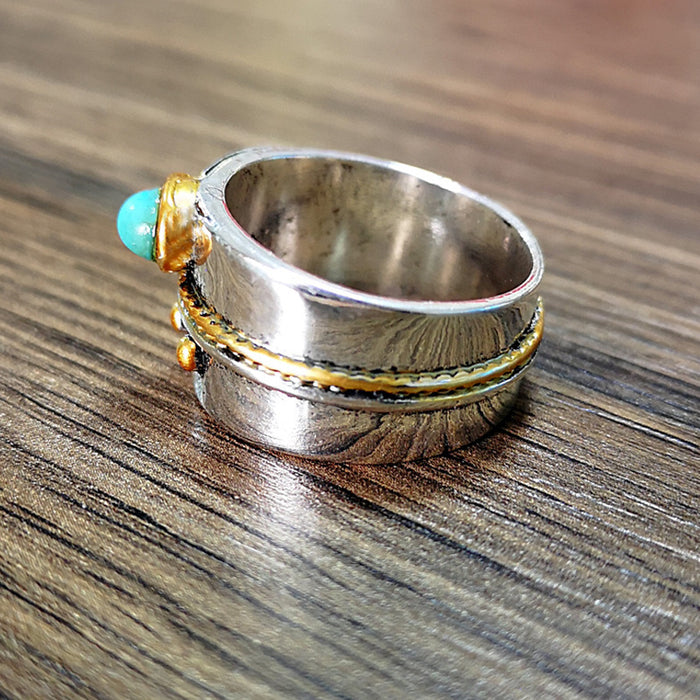 Retro round index finger ring