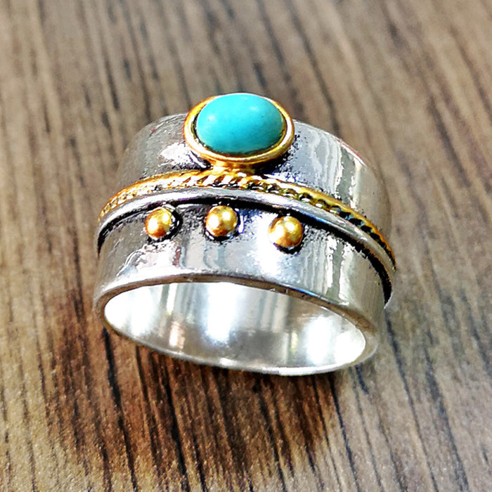 Retro round index finger ring