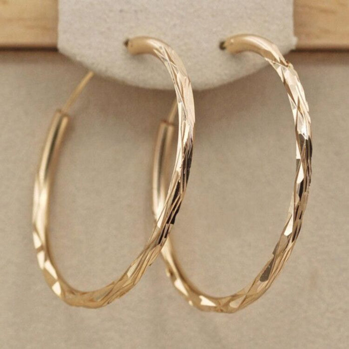 Glossy Large Hoop Earrings