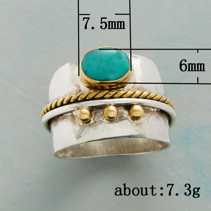 Retro round index finger ring