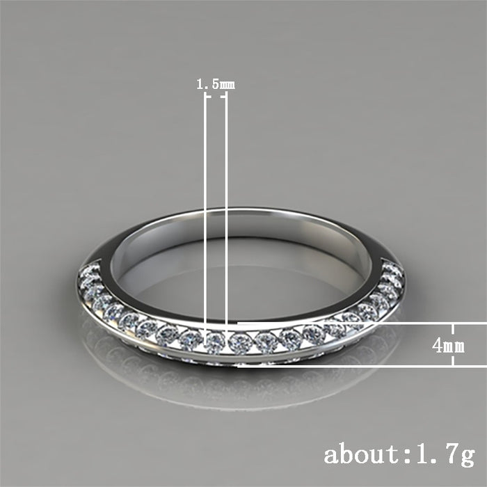 Simple rhinestone index finger ring unisex ring