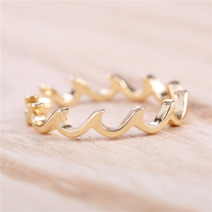 Alloy Linear Pinky Ring Korean Fashion Women's Jewelry