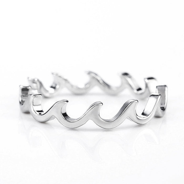 Alloy Linear Pinky Ring Korean Fashion Women's Jewelry