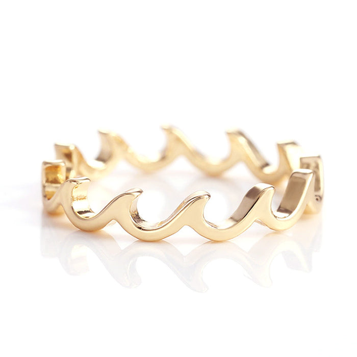 Alloy Linear Pinky Ring Korean Fashion Women's Jewelry