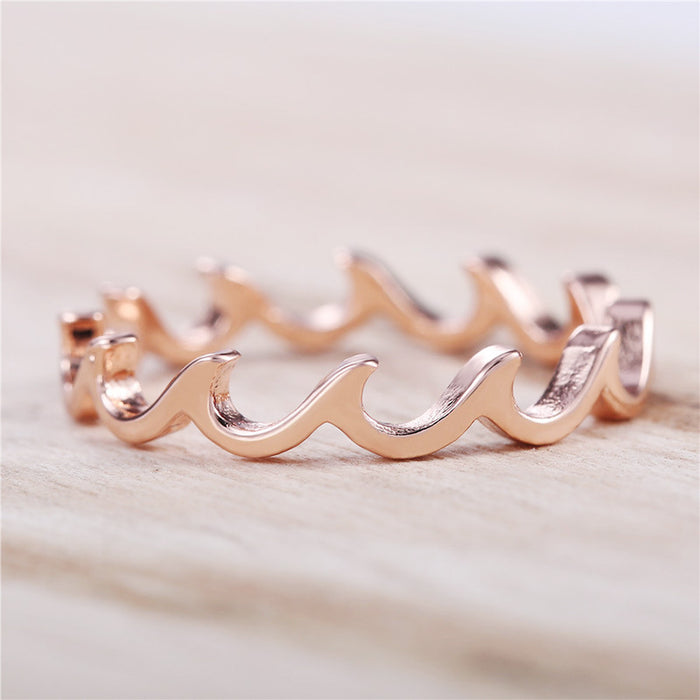 Alloy Linear Pinky Ring Korean Fashion Women's Jewelry