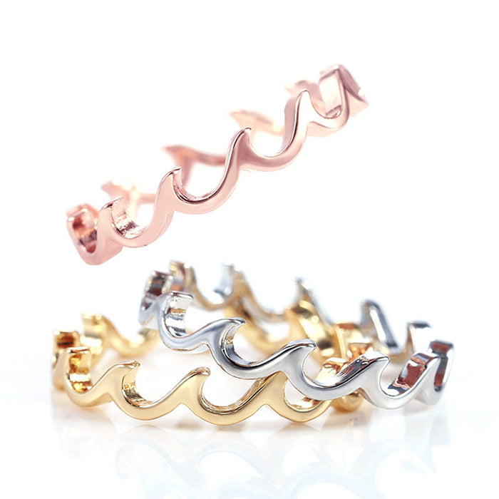 Alloy Linear Pinky Ring Korean Fashion Women's Jewelry