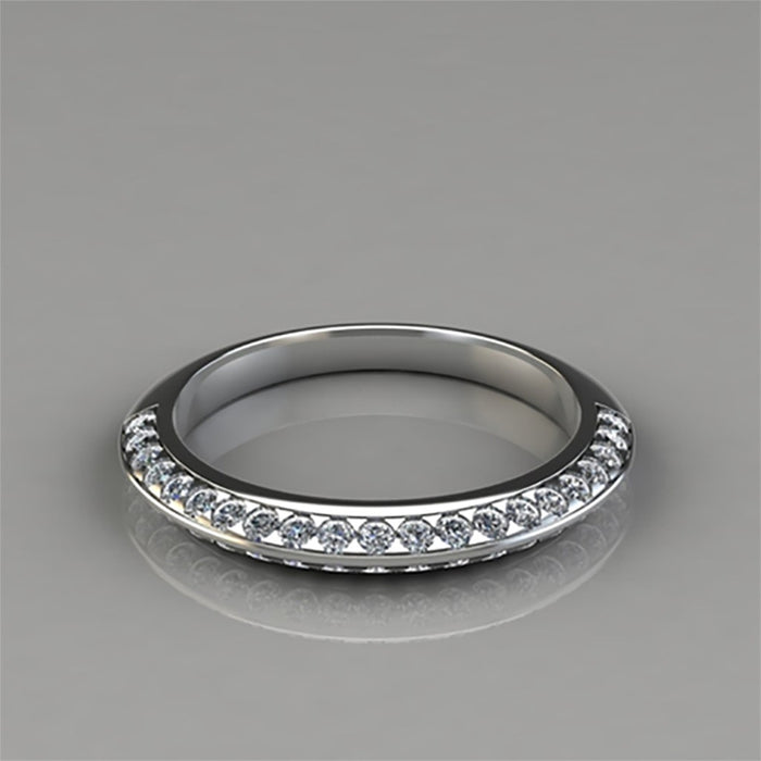 Simple rhinestone index finger ring unisex ring