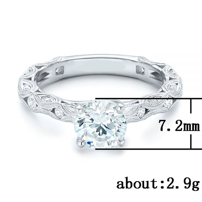 Atmospheric zircon women's ring