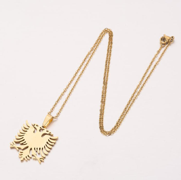 Personalized stainless steel year necklace, 2024 niche trend birthday accessories wholesale