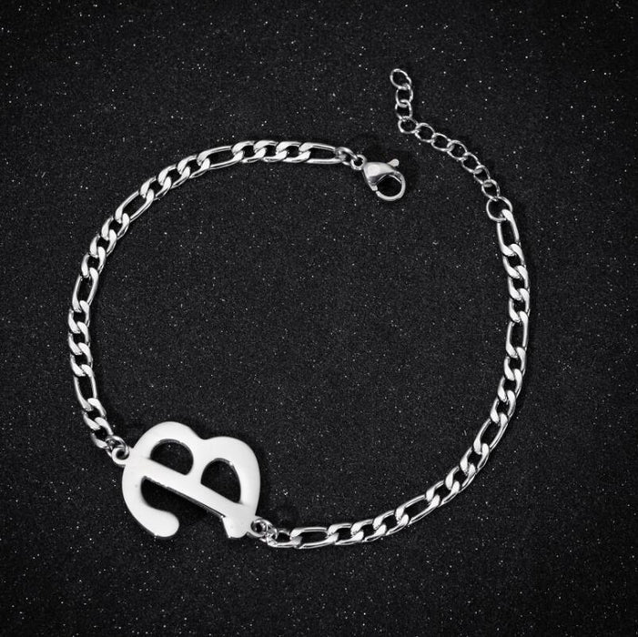 Pendant English letter bracelet, European and American girlfriend metal jewelry wholesale