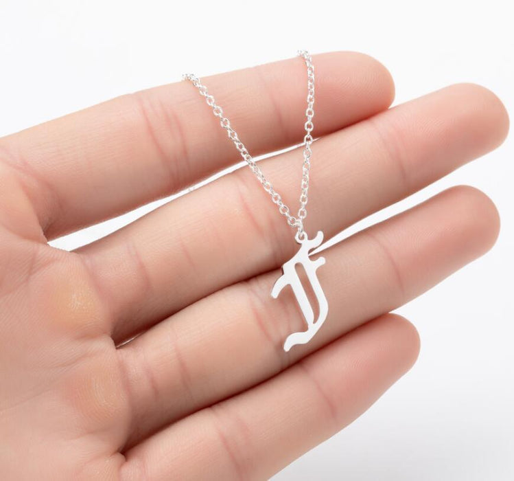 Cross-border African, Japanese and Korean simple bird, flower, leaf geometric necklace, stainless steel pendant