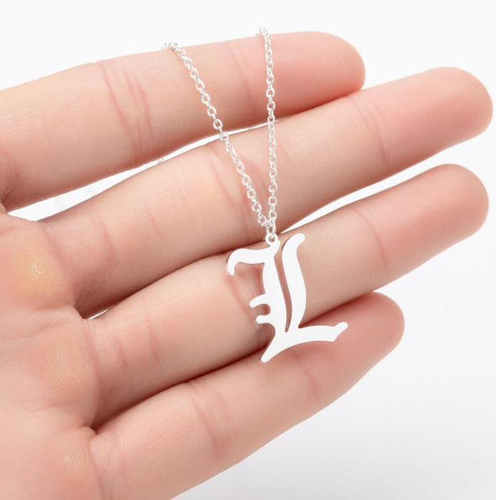 Cross-border African, Japanese and Korean simple bird, flower, leaf geometric necklace, stainless steel pendant