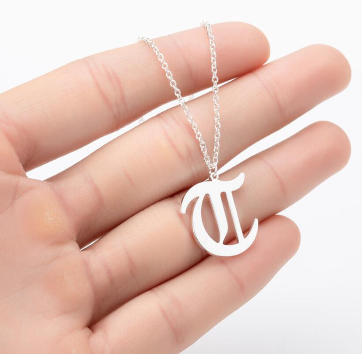 Cross-border African, Japanese and Korean simple bird, flower, leaf geometric necklace, stainless steel pendant