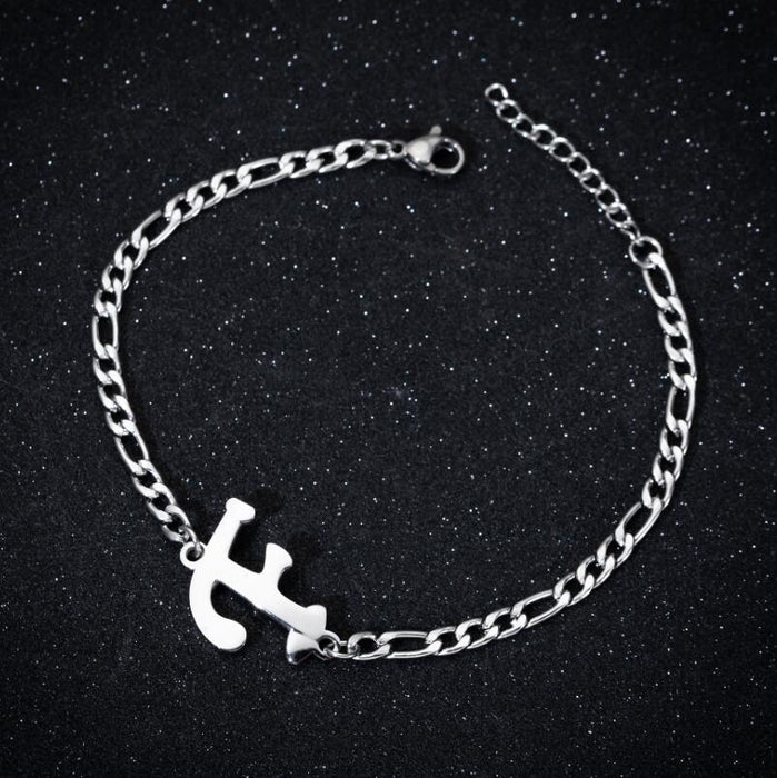 26 letter bracelet, European and American personality A-Z English bracelet girlfriend gift wholesale