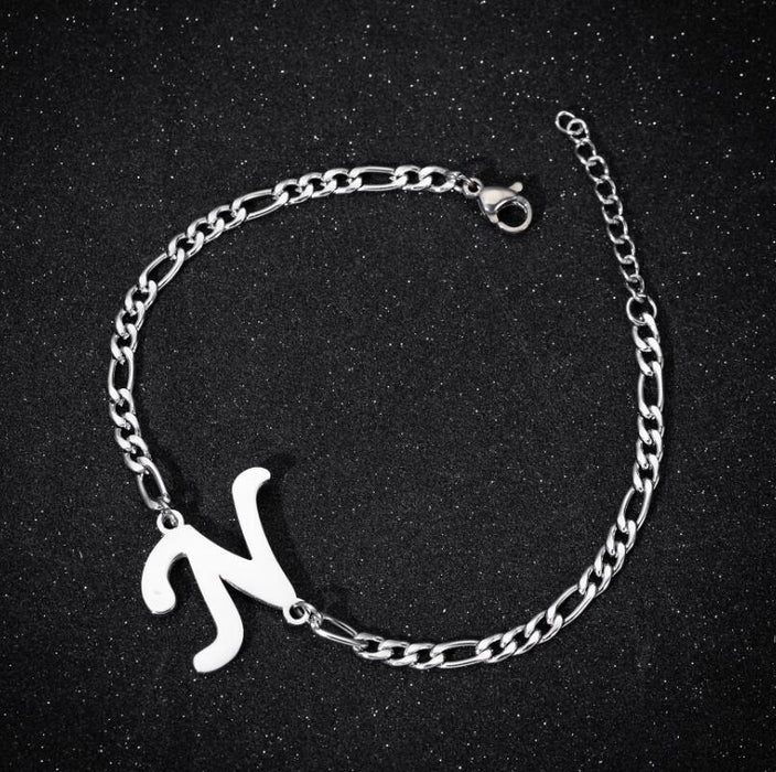 Pendant English letter bracelet, European and American girlfriend metal jewelry wholesale