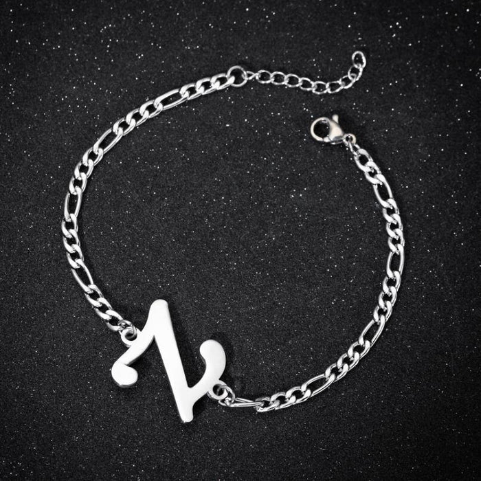 26 letter bracelet, European and American personality A-Z English bracelet girlfriend gift wholesale