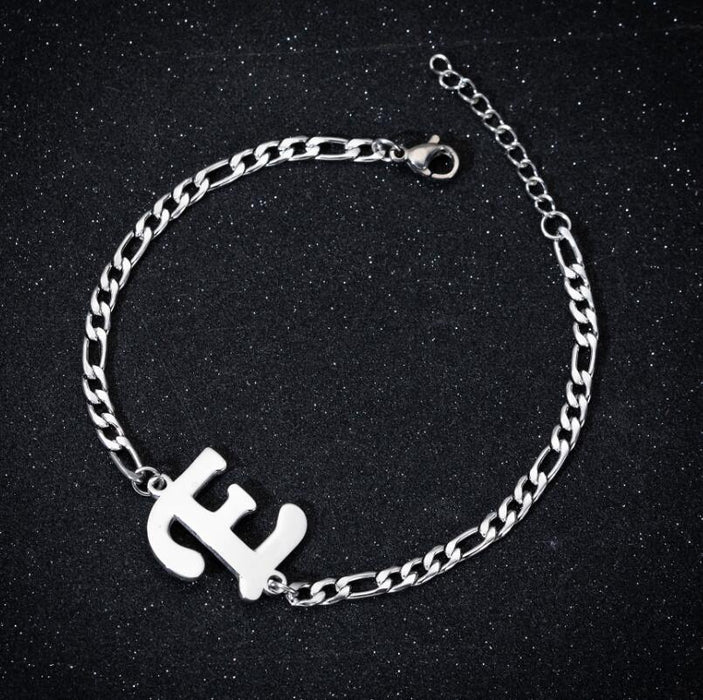 26 letter bracelet, European and American personality A-Z English bracelet girlfriend gift wholesale