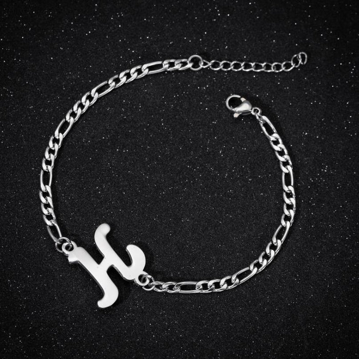 Pendant English letter bracelet, European and American girlfriend metal jewelry wholesale