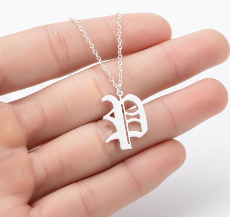 Cross-border African, Japanese and Korean simple bird, flower, leaf geometric necklace, stainless steel pendant