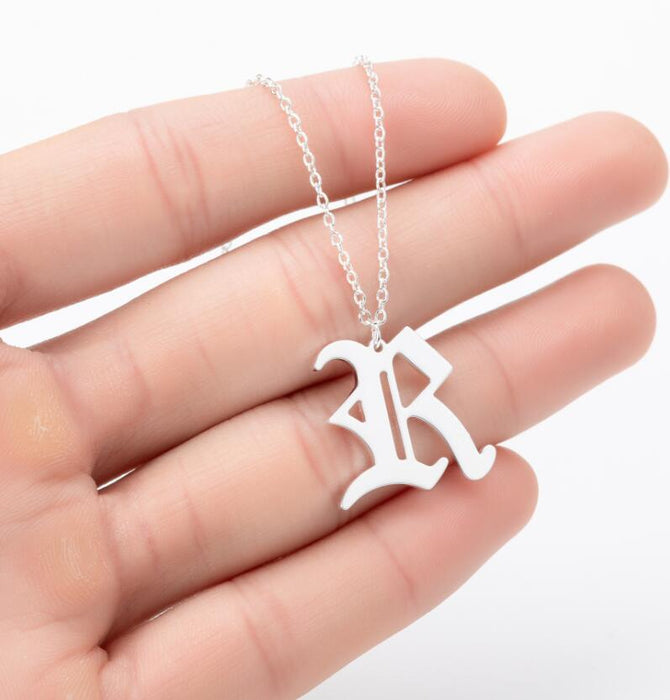 Cross-border African, Japanese and Korean simple bird, flower, leaf geometric necklace, stainless steel pendant