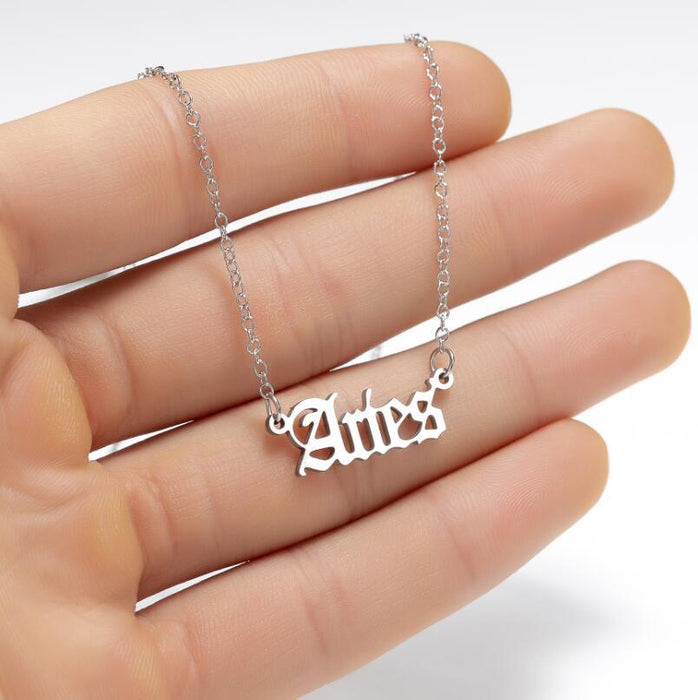 Hollow cat earrings ladies small animal necklace, stainless steel jewelry set wholesale