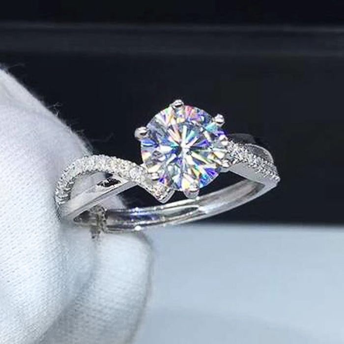 Zircon engagement ring