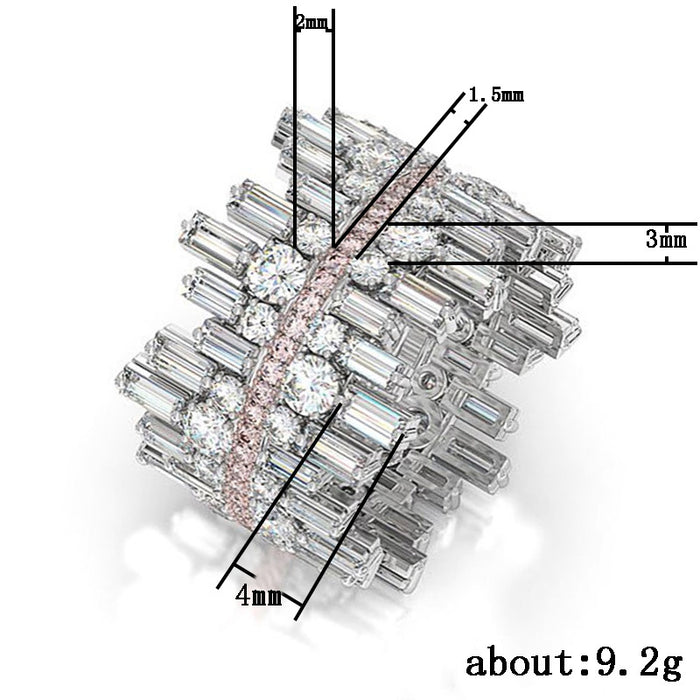 Micro-paved zircon ring