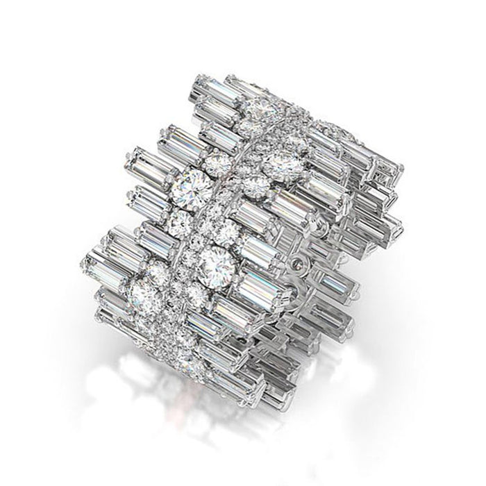 Micro-paved zircon ring