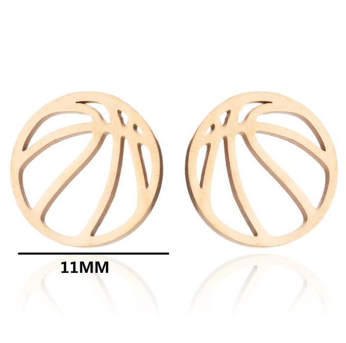Pendientes de acero inoxidable con forma de flor hueca: joyas elegantes y femeninas de inspiración vintage