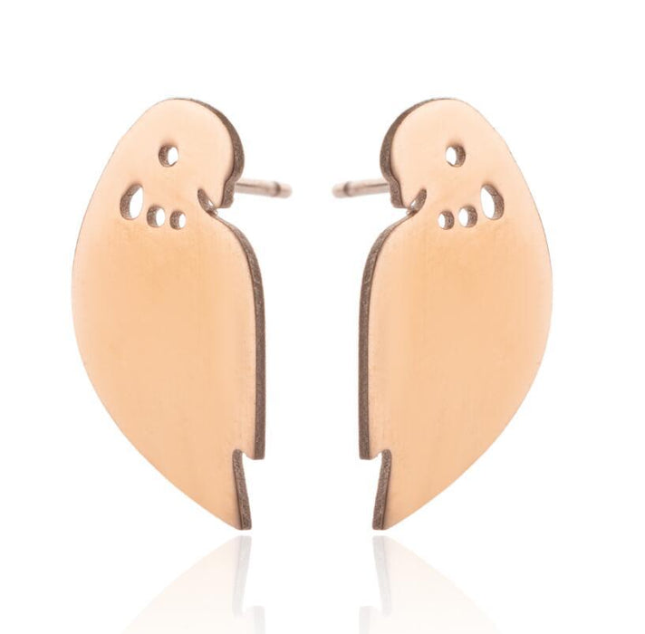 Pendientes de acero inoxidable con forma de flor hueca: joyas elegantes y femeninas de inspiración vintage