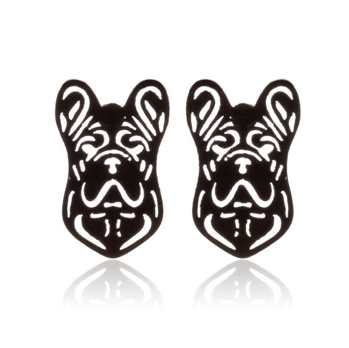 Pendientes de acero inoxidable con forma de flor hueca: joyas elegantes y femeninas de inspiración vintage