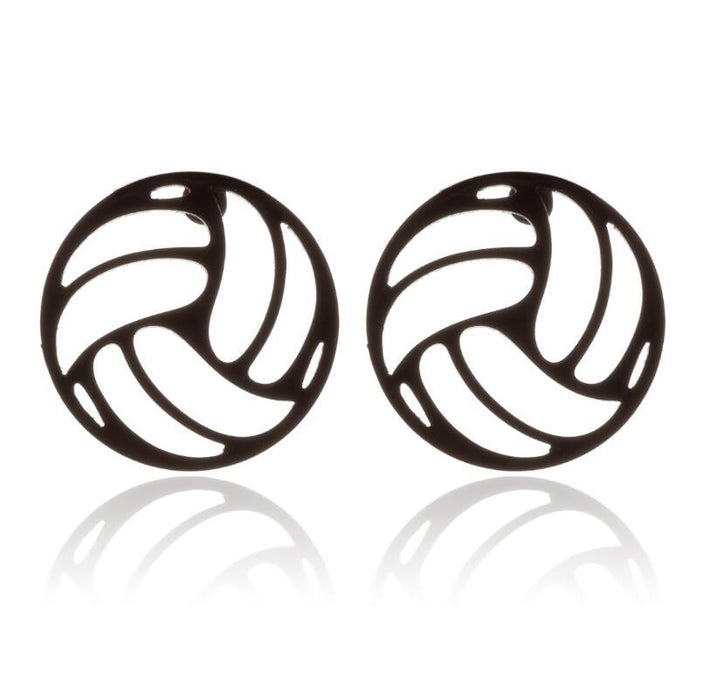 Pendientes de acero inoxidable con forma de flor hueca: joyas elegantes y femeninas de inspiración vintage