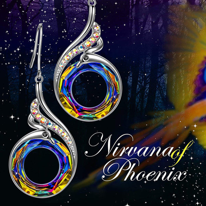 Beautiful and simple peacock shape earrings creative earrings